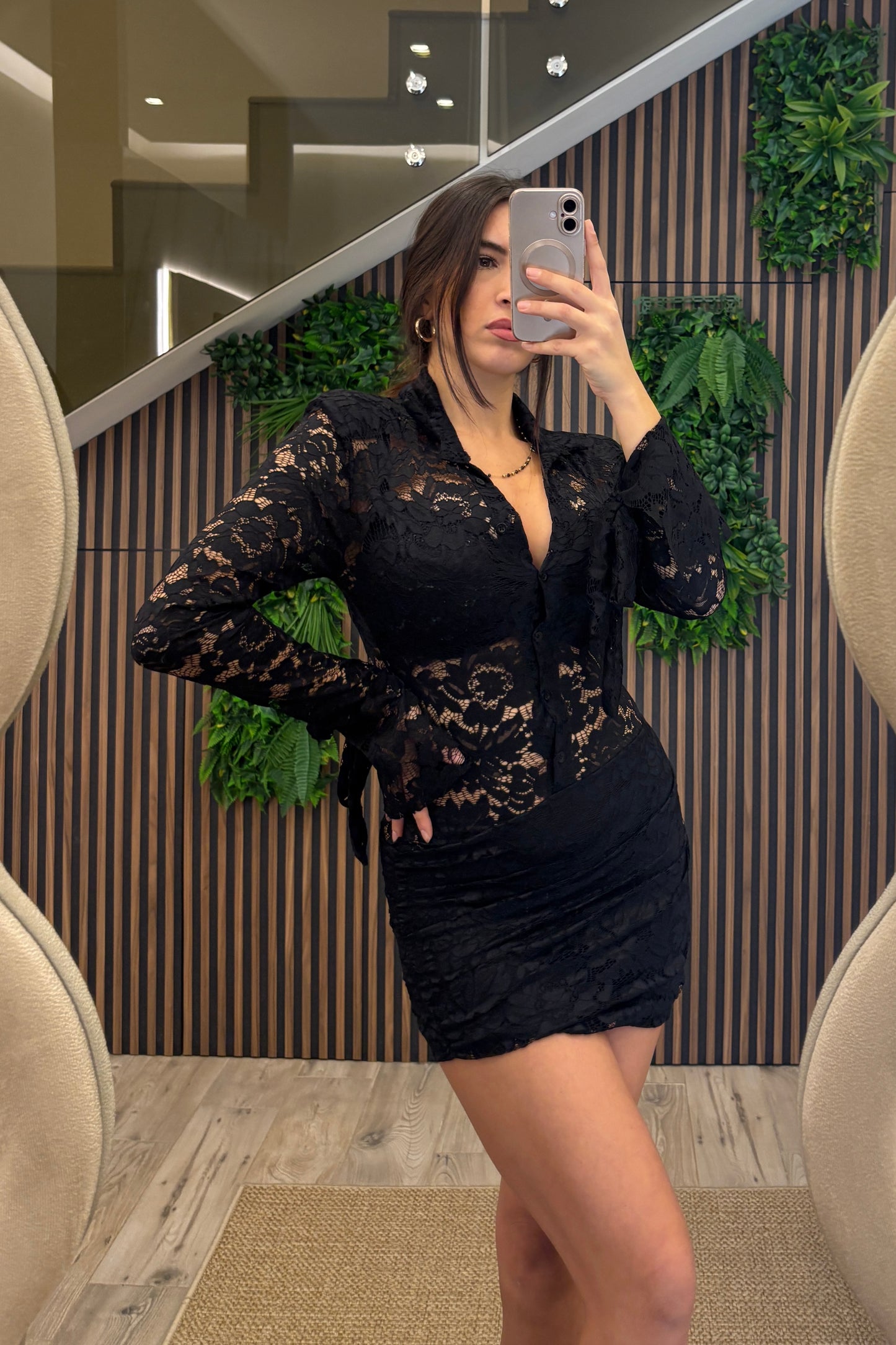 Mini dress pizzo