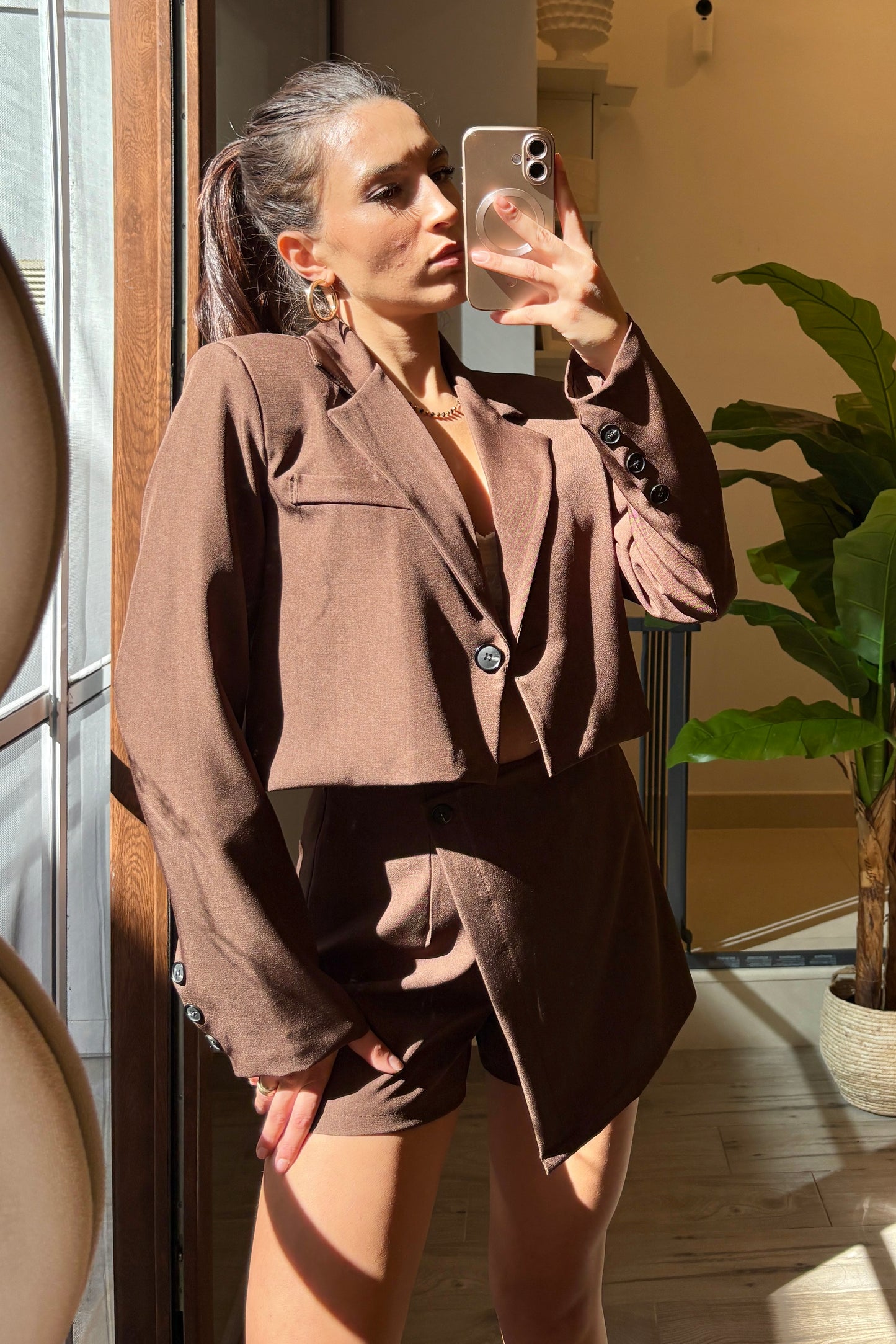 Completo Cropped Chocolate