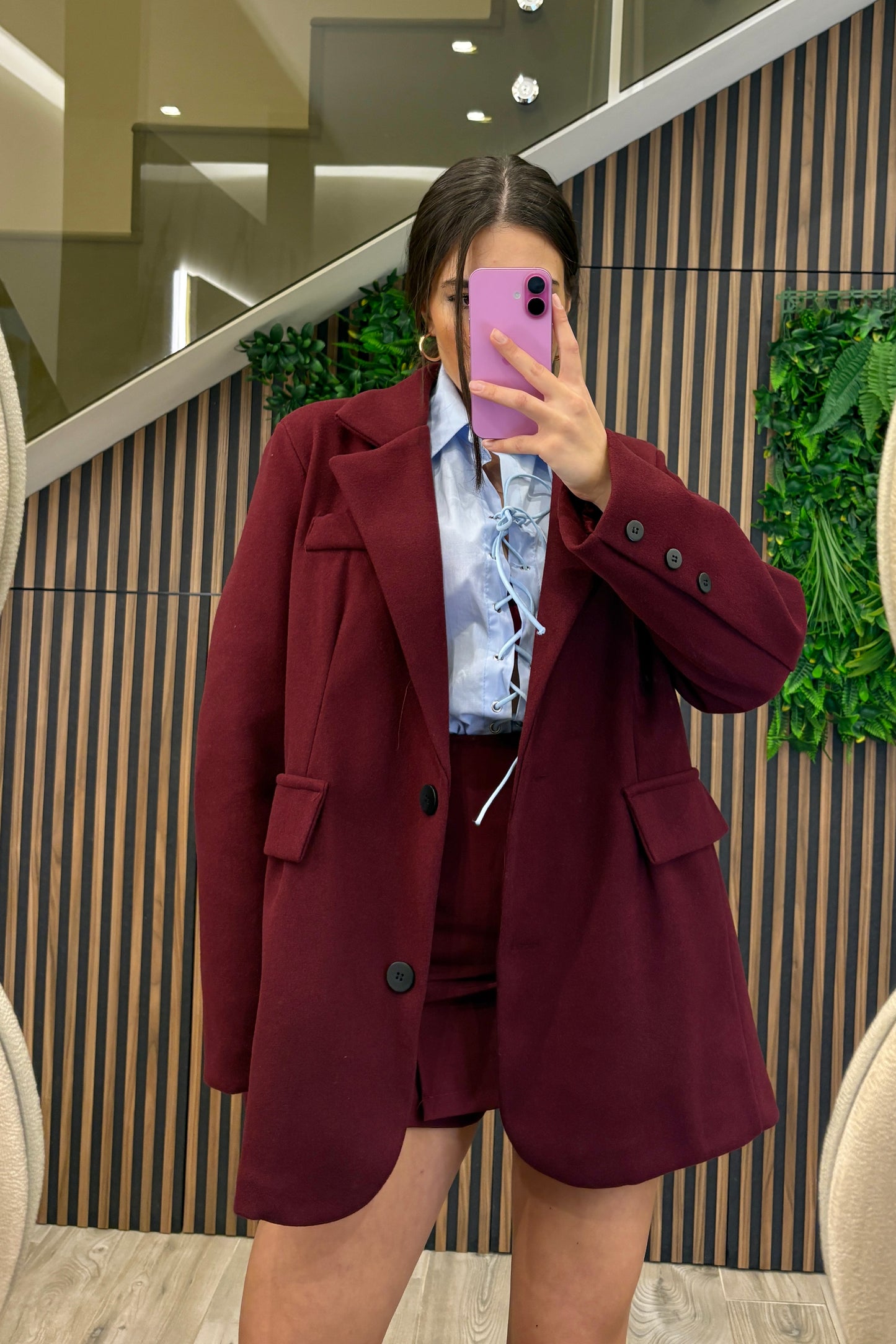 Blazer tessuto cappotto