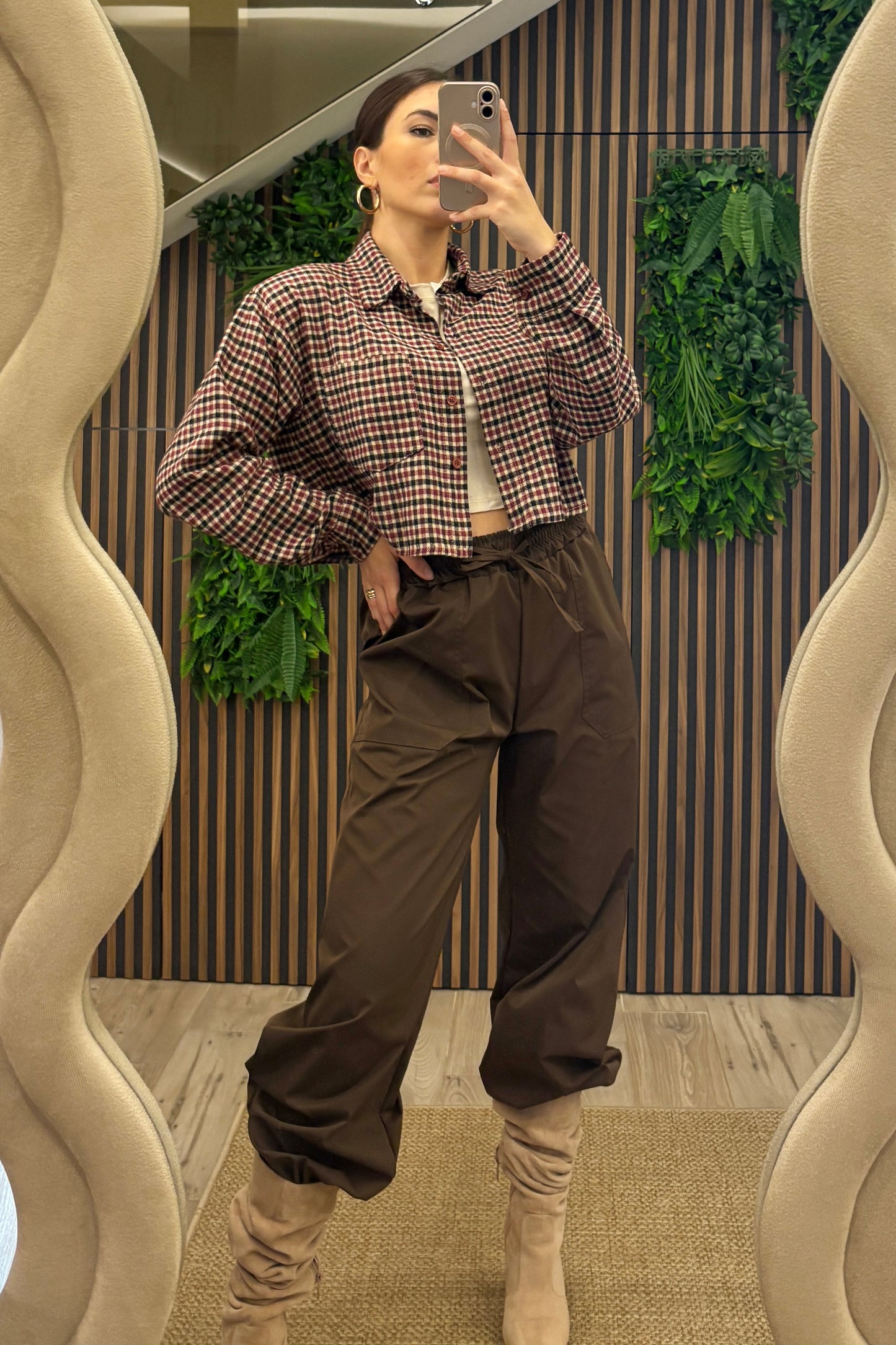 Pantalone Easy Chic Marrone