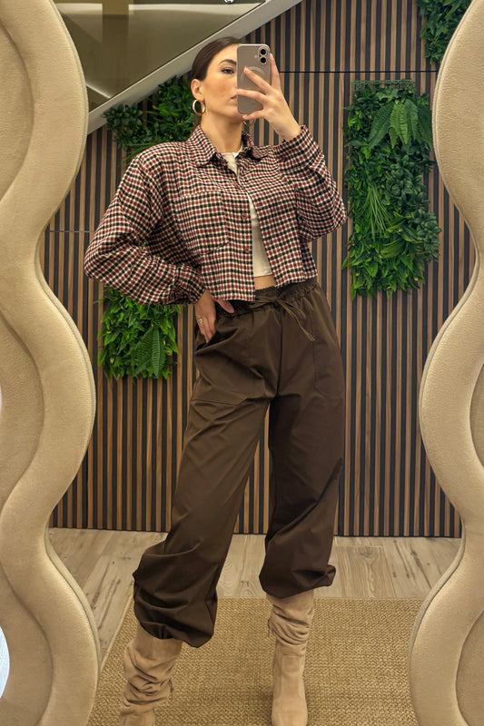 Pantalone Easy Chic Marrone