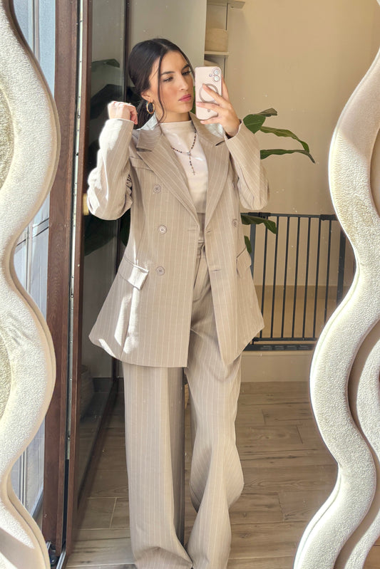 Completo Gessato Oversize – Power Suit Edition ⚡️