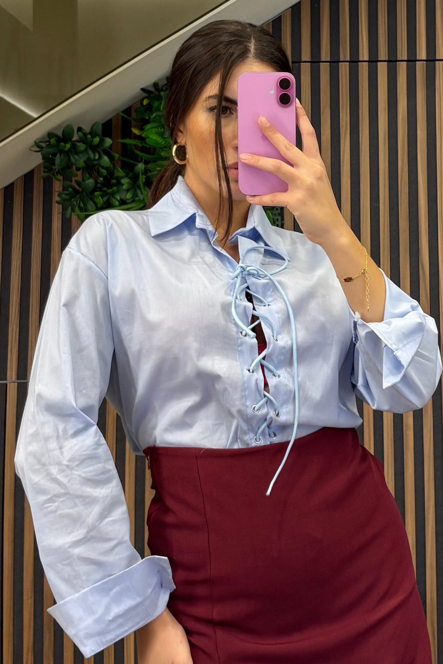 Camicia “Lace Me Up”