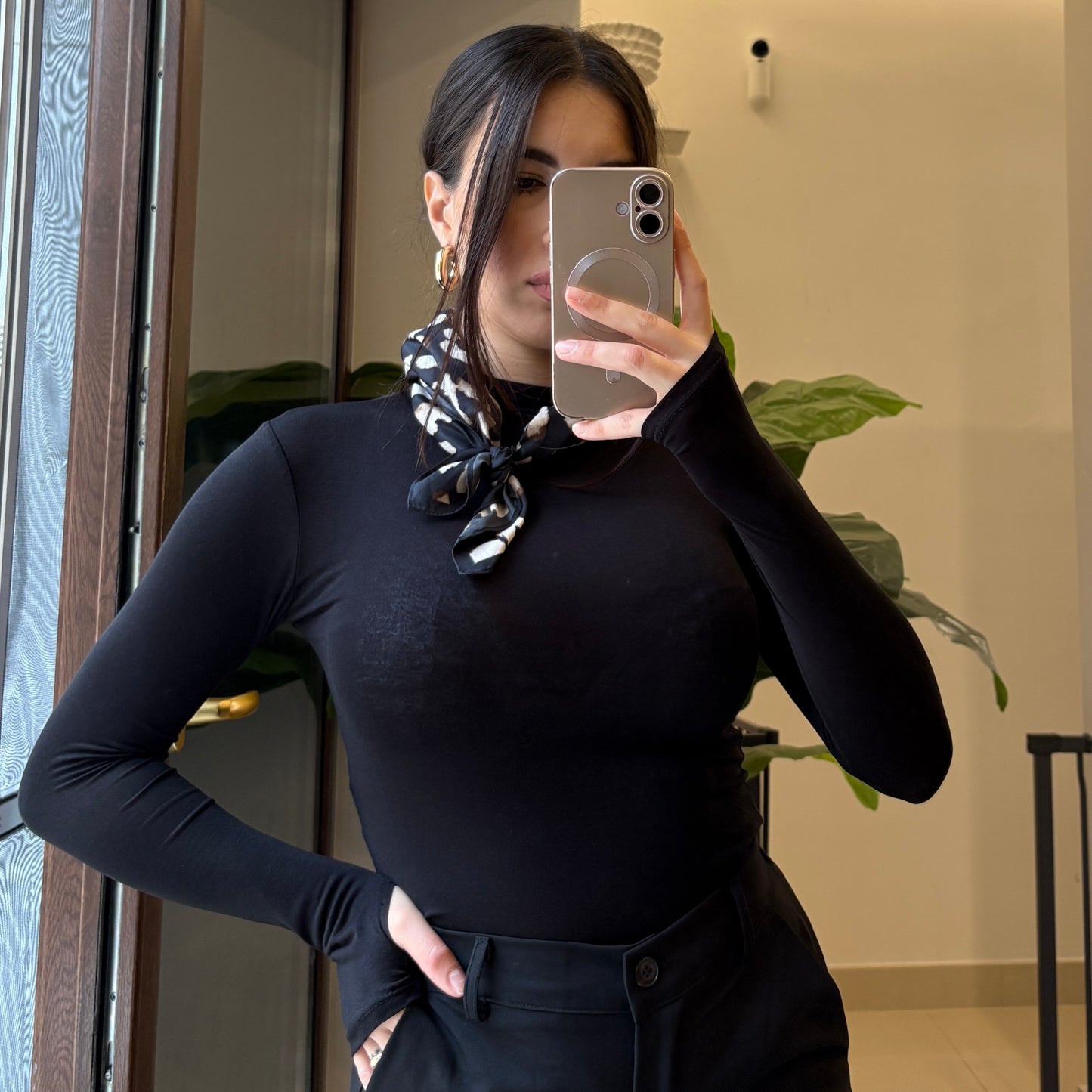 🖤 Body 4 varianti Semi-Velato a Maniche Lunghe