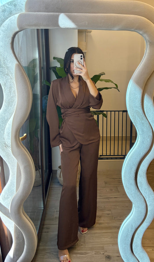 Completo Wrap Chic marrone