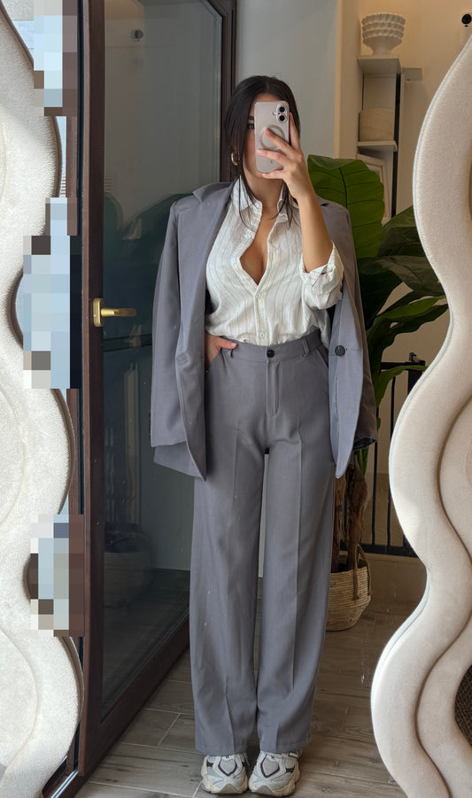 Tailleur Amanda grigio scuro
