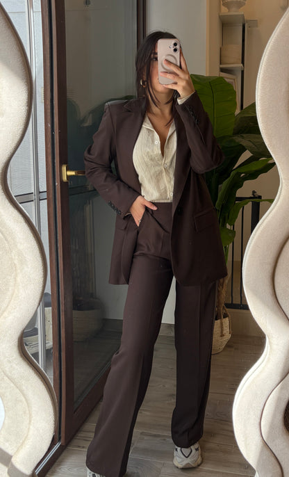 Tailleur Amanda marrone
