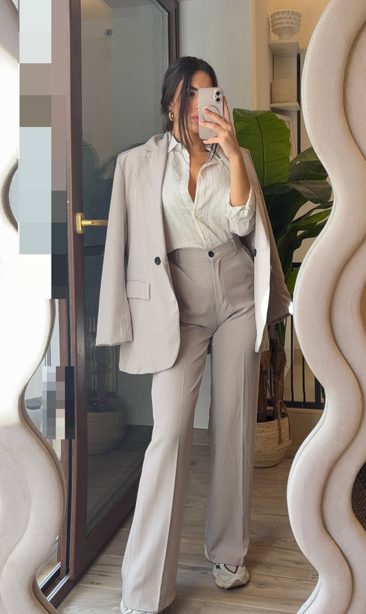 Tailleur Amanda grigio chiaro