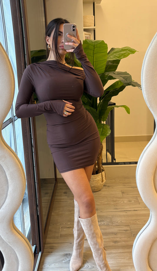 Abito Monospalla Draped Fit
