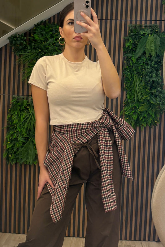 Maglia basic crop