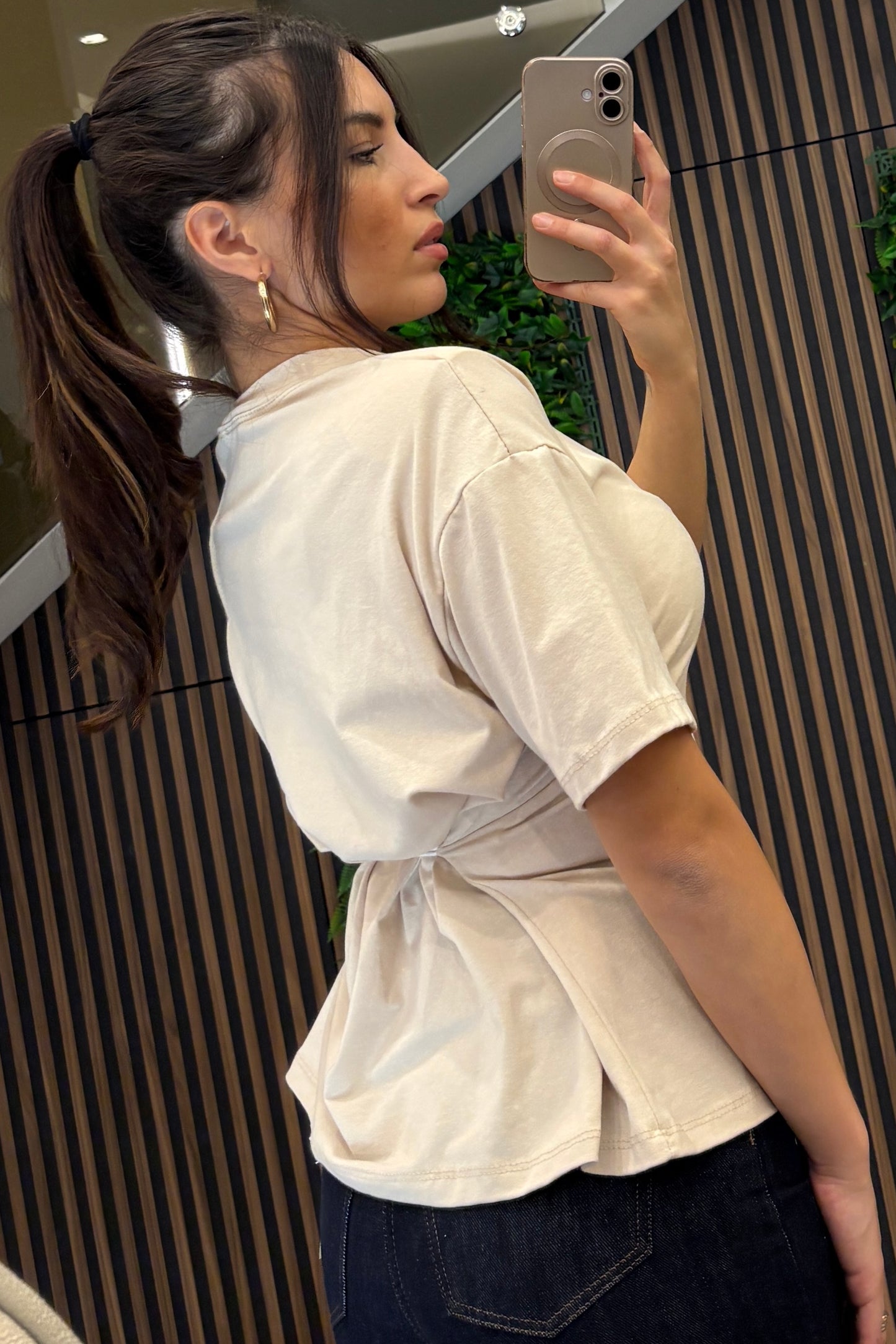T-shirt Effetto Waist Fit