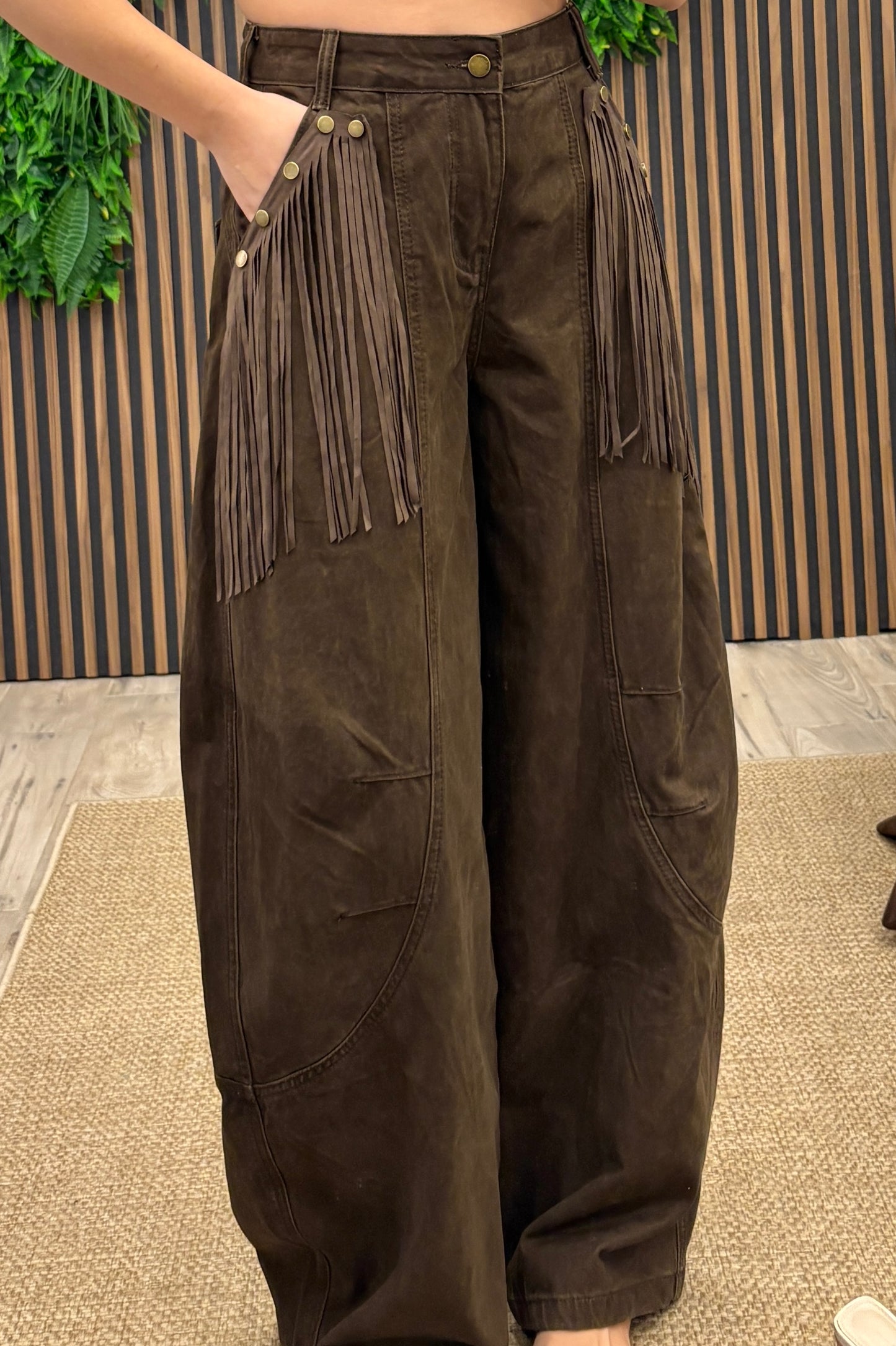 Pantalone Ballon Frange